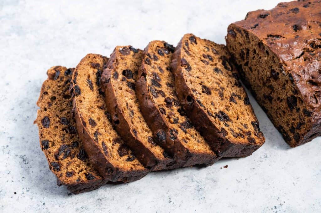 slices of Prue Leith’s Malt Loaf