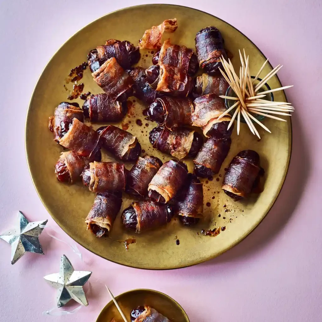 a plate of Devils on Horseback