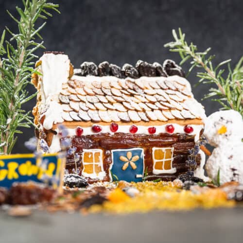 How to Make a Gingerbread House with Dried Fruits and Nuts