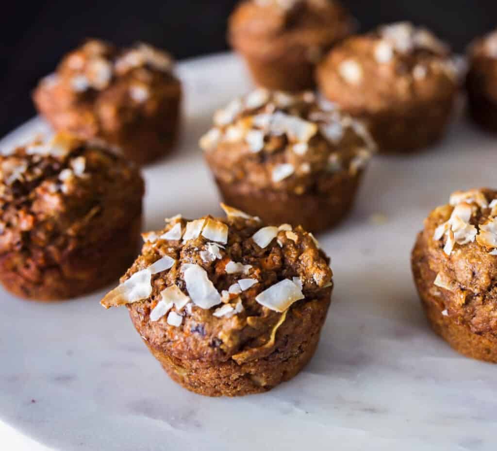 healthy carrot cake muffins from annessa chumbley - food for moms and kids