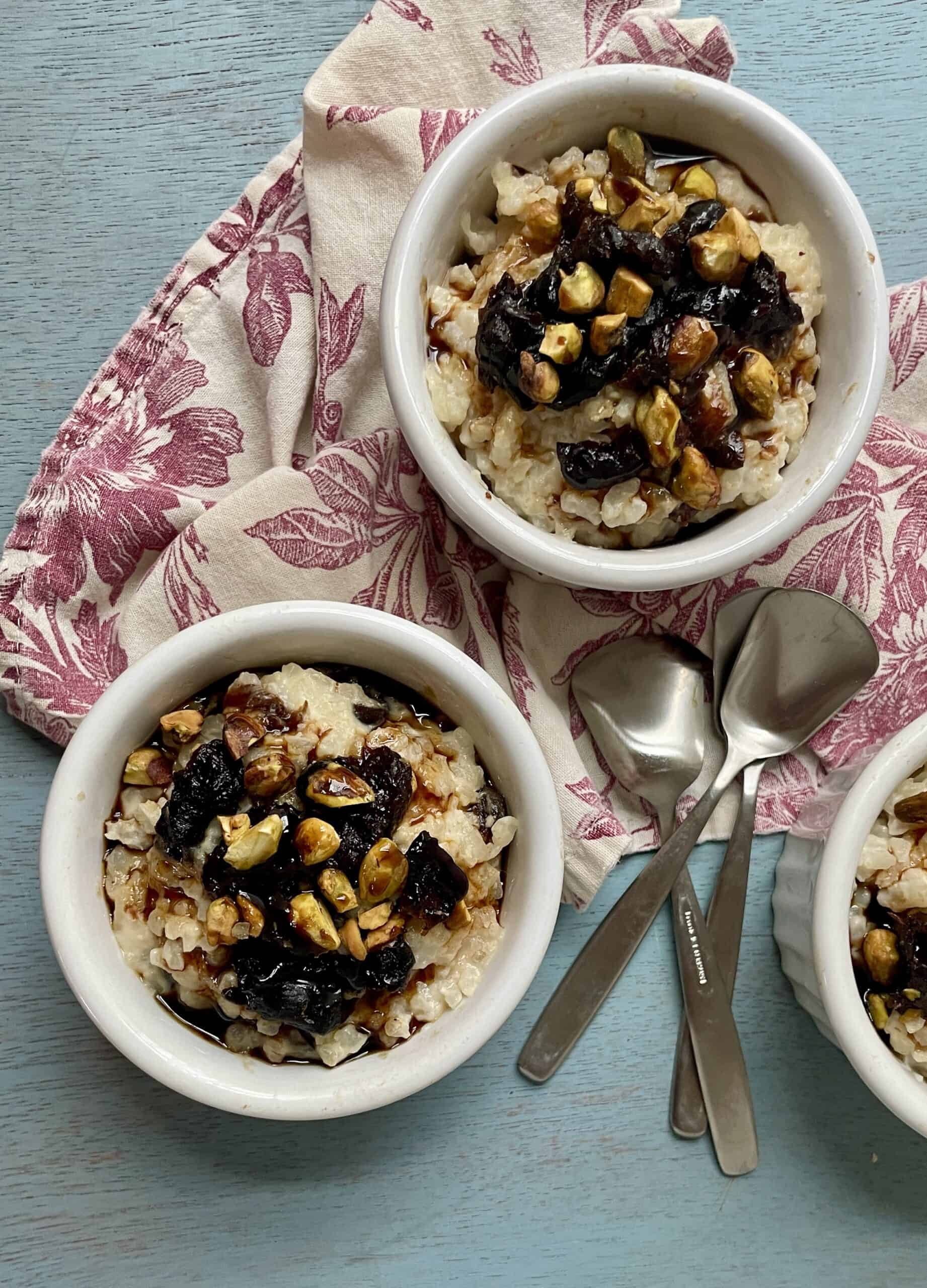 Prune-Pomegranate Risotto Pudding - California Prunes