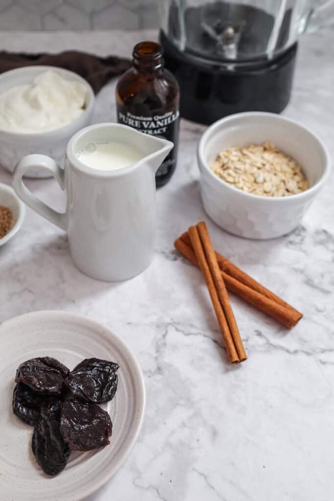 ingredients for snickerdoodle smoothie