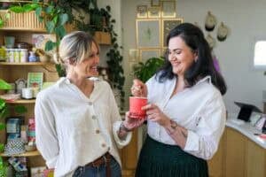 Women tasting unique ice cream flavors