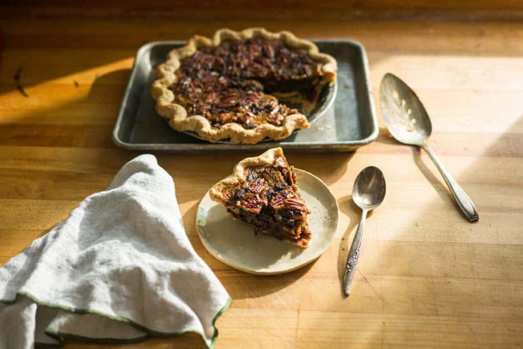 Rose Wilde Chocolate Pecan Pie at Redbread Bakery holiday offering 2025