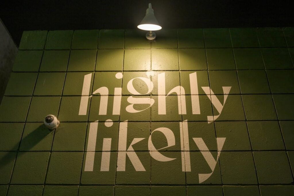 sign at highly likely in highland park