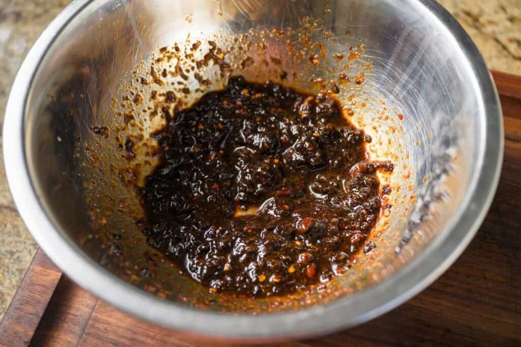 prune chili oil sauce