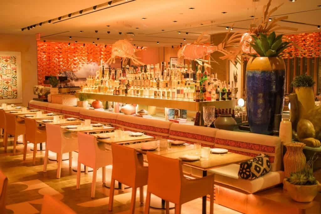 interior of casa playa at the wynn in las vegas