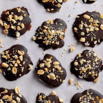 closeup of snickers bites